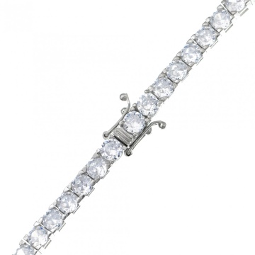 Colier din argint 925 13.9g - Tennis - Img 3