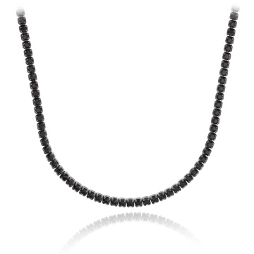 Colier din argint 925 6g - Tennis Pure Black - Img 1
