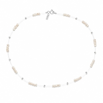 Colier Floating Quattro Pearls din Argint 925 și Perle de Cultură