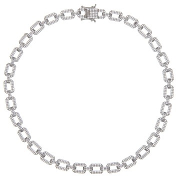 Colier Midnight Glow din argint 925 cu cristale - Img 2