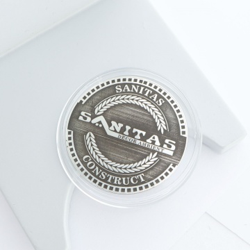 Moneda Teambuilding 3cm din Argint 925 personalizata cu sigla firmei - Img 3