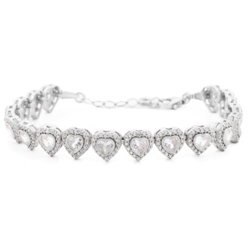 Bratara Crystal Heart din Argint 925 cu cristale