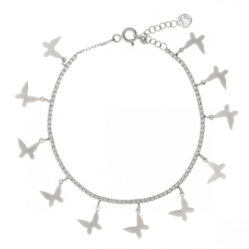 Bratara cu charmuri din Argint 925 4.3g - Tennis - Img 5