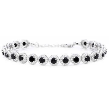 Bratara din Argint Angel Collection - Black Edition - Img 2