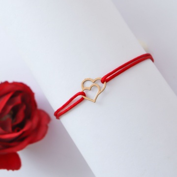 Bratara Inimioare Intro Clasic Collection din aur 14k - Img 2