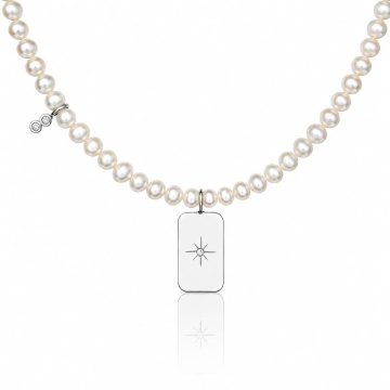 Colier Exclusive Pearls din Argint 925 și Perle de Cultură