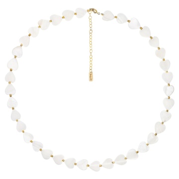 Colier Natural Heart cu Sidef si AUR 14K - Img 2