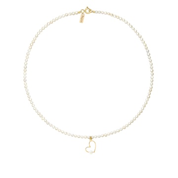 Colier Pearl Love cu Perle de Cultura și AUR 14K - Img 2