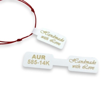 Eticheta autoadeziva AUR 585 Handmade with Love - 1 buc