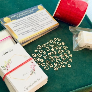 KIT de mărțișoare AUR 14K - Img 5