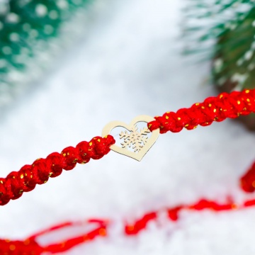 Bratara Fulg de Nea Clasic Collection din aur 14k - Img 2