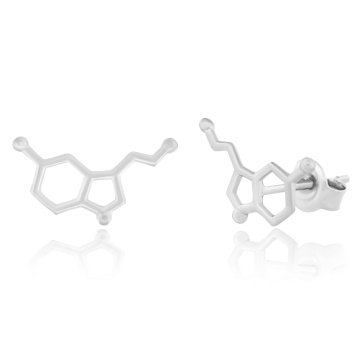 Cercei Serotonina 3D din argint - Img 1