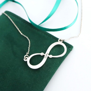 Colier Infinity din argint personalizabil cu orice nume - Img 2