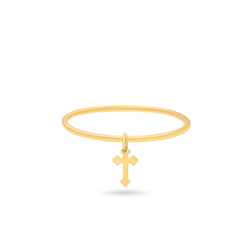 Inel Cross din Aur 14K