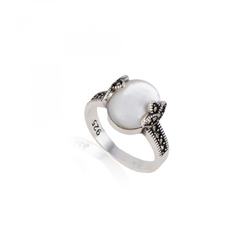 Inel din argint 925 cu marcasite 4.15g