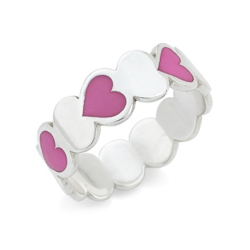 Inel Multi Hearts din Argint 925 - Img 2