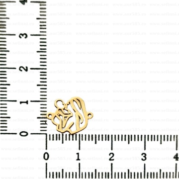 Link din aur 14k - pentru bratara - mama & bebe