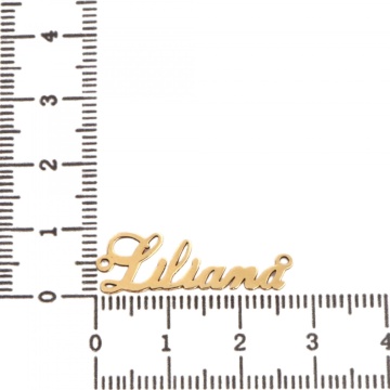 Link din aur 14k - pentru colier - nume Liliana