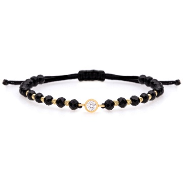 Bratara Magic Crystal cu bile din aur 14K