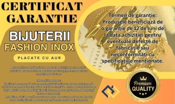 Certificate de garantie tiparite Bijuterii Inox Fashion - set 40 bucati - Img 1