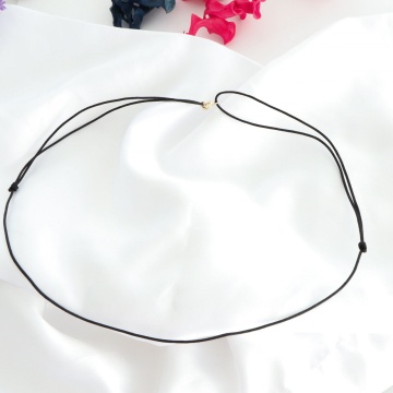 Choker Basic din snur reglabil si cu închidere din aur 14K - Img 4