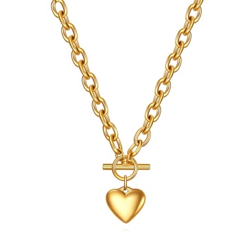 Colier Cupidon Supreme din Inox placat cu AUR 18K - Img 1
