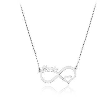 Colier din argint 925 cu infinit personalizabil cu orice nume - Img 1