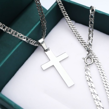 Colier din argint cu cruciulita personalizabila - Img 2