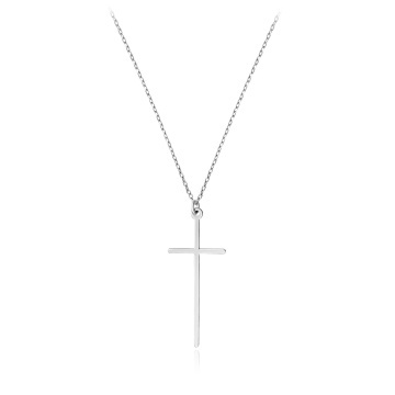 Colier Slim Cross din Argint cu cruciulita