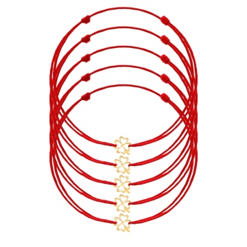 Engros Lot 5 brățări Trifoi Clasic Collection din Aur 14K