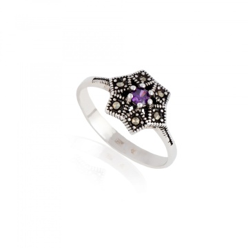 Inel din argint 925 cu marcasite 2.02g