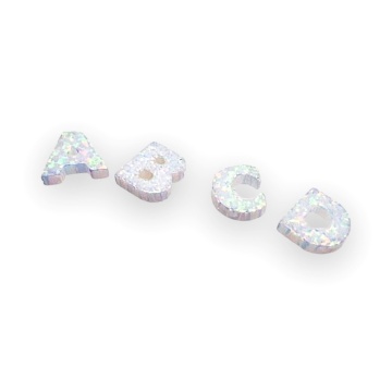 Initiala din Opal 1cm - Img 2