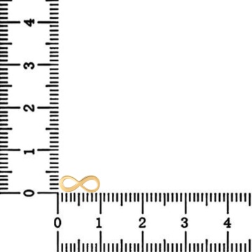 Link din aur 14k - pentru bratara - infinit 1cm