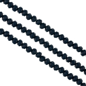 Sirag cristale rondele fațetate de 6 mm - Albastru marin
