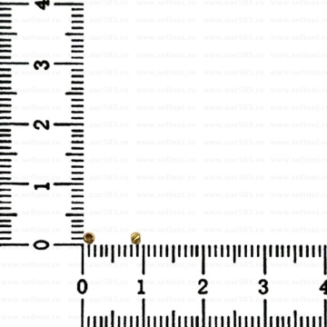 Bile Striate Diamond Cut 2mm din AUR 14K Pachet 1 gram - Img 2