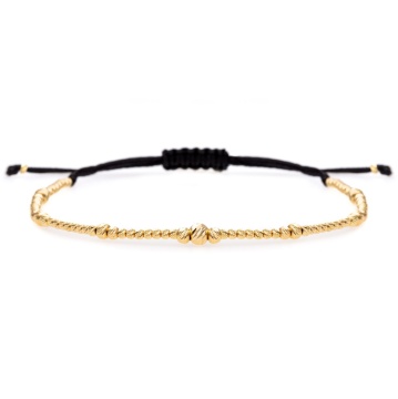 Bratara Golden Flash cu bile din aur 14K