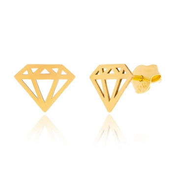 Cercei Diamond Shape din AUR 14K - Img 1