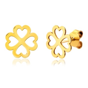 Cercei Trifoi Love din AUR 14K