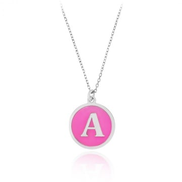Colier Color Coin din Argint 925 cu bănuț pictat cu email