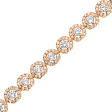 Colier din argint 925 placat cu aur cu cristale Angel Collection - Roze Edition - Img 2