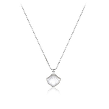Colier Shell din argint 925 cu cristale si sidef