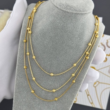 Colier Trinity din Inox placat cu AUR 18K - Img 2
