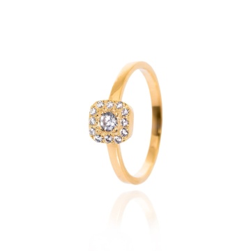Inel Grace din AUR 14K cu diamant - Img 1