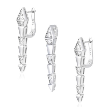 Set cercei si pandantiv din Argint 925 Crystal Shine