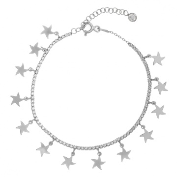 Bratara cu charmuri din Argint 925 4.3g - Tennis - Img 3