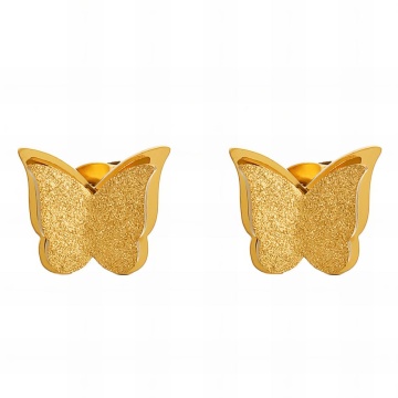 Cercei ButterFly Spirit din Inox placat cu AUR 18K