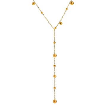Colier Bombon din Inox placat cu AUR 18K