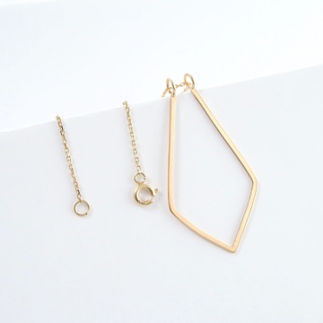 Colier Ring Keeper din aur 14K - Img 4