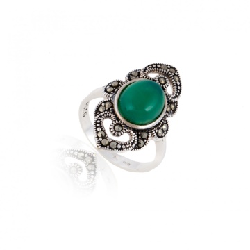 Inel din argint 925 cu marcasite 4.20g
