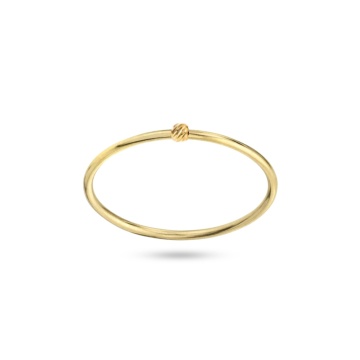 Inel The Only Wish din Aur 14k cu biluta striata 2.5mm